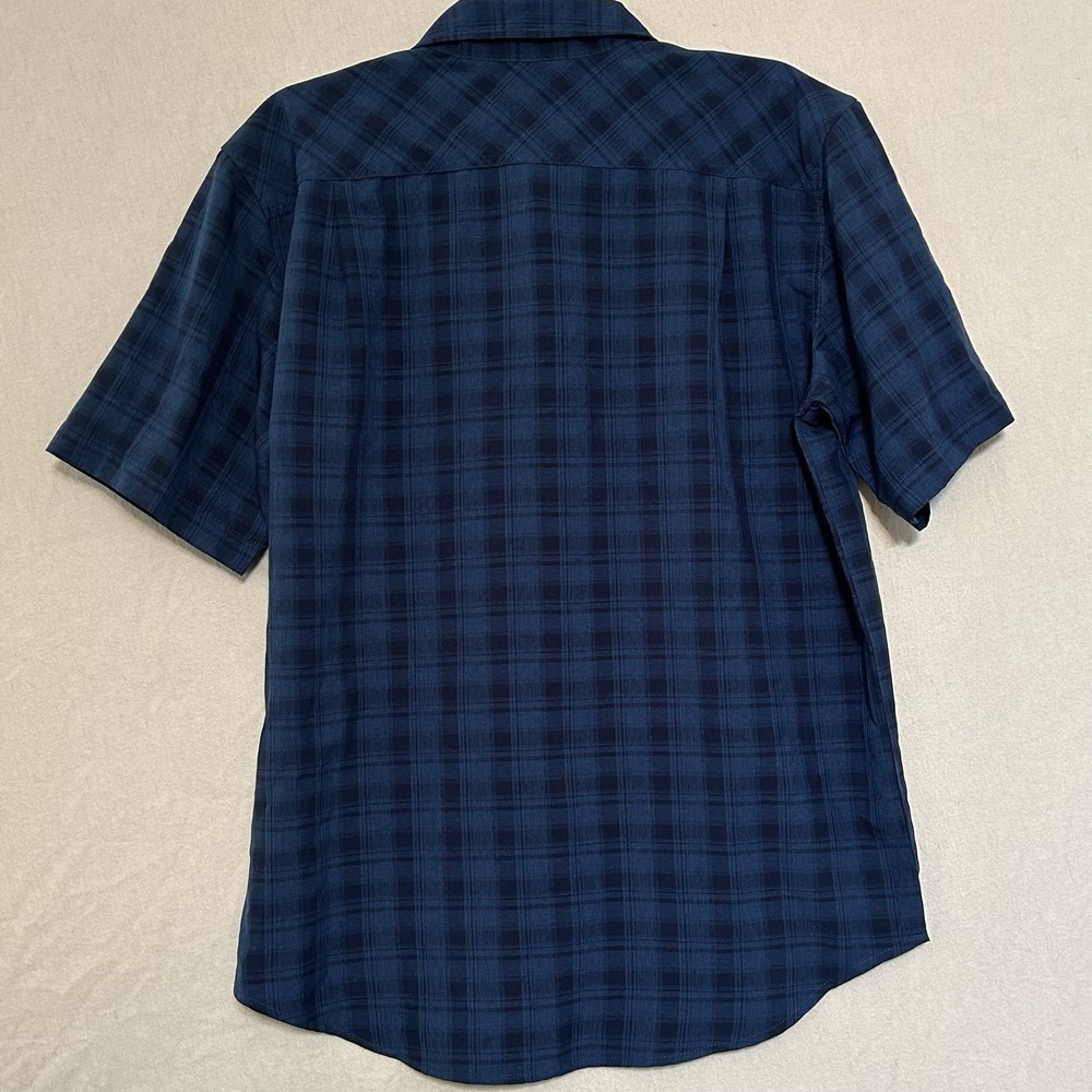Orvis Men's Medium Blue Plaid Short Sleeve Outdoor‎ Fishing Hiking Style Shirt - Picture 2 of 4